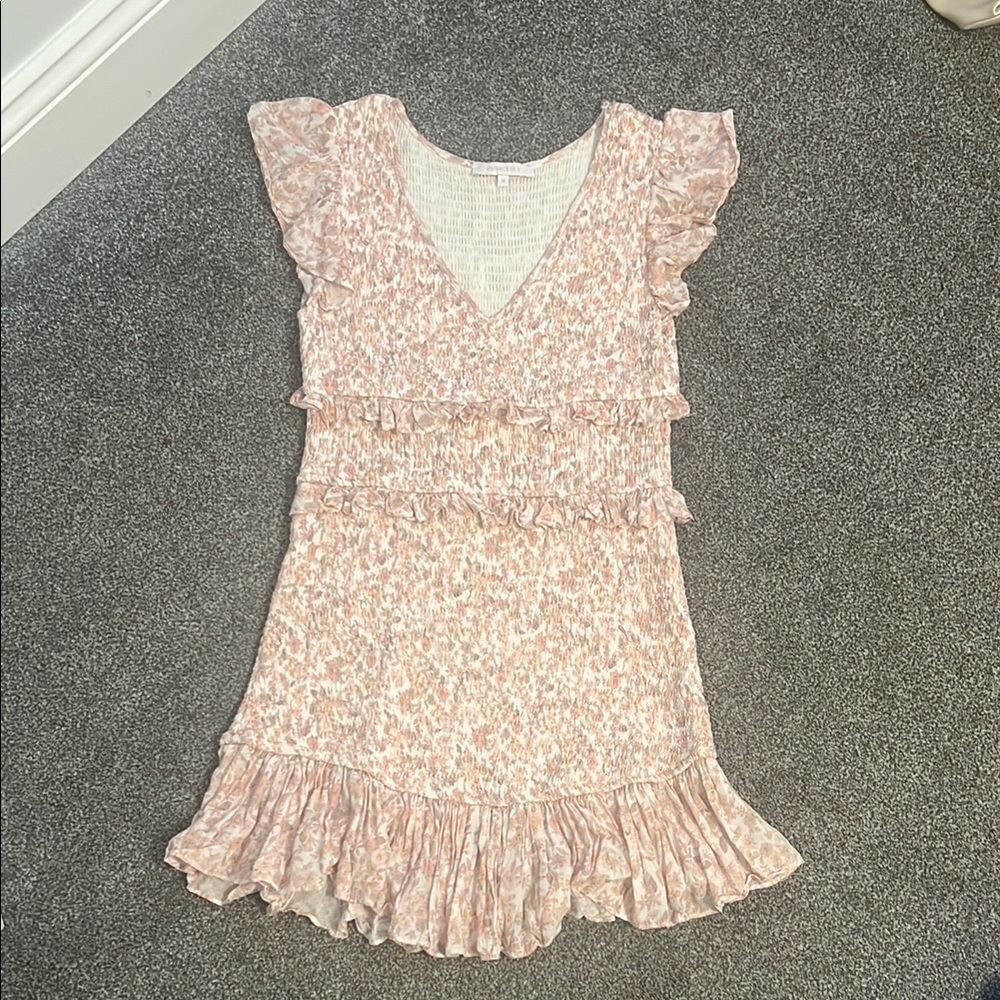 Oliviaceous Floral Pink Mini  Dress